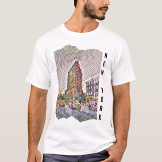 New York City Aesthetic Mosaic Art T-Shirt