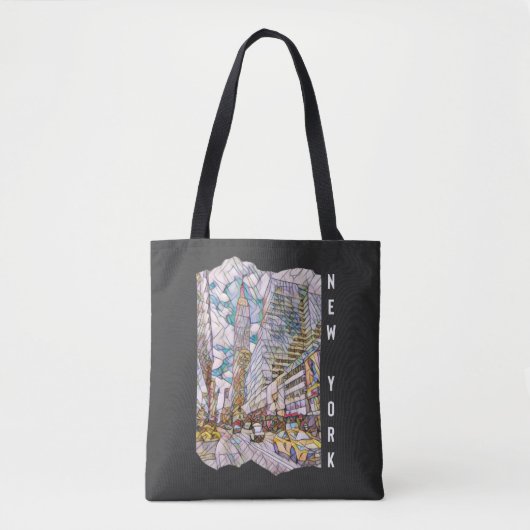 New York City Aesthetic Mosaic Art Tasche (Vorderseite)