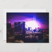 New York City am Abend Einladung (Vorderseite)