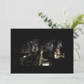 New York City am Abend Einladung (Stehend Vorderseite)