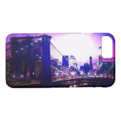New York City am Night iPhone 7 Case (Rückseite (Horizontal))