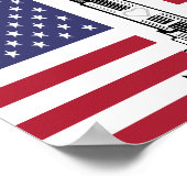 New York City American Flag Poster (Ecke)
