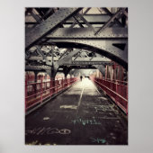 New York City Architecture - Williamsburg Bridge Poster (Vorne)