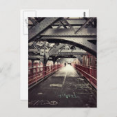 New York City Architecture - Williamsburg Bridge Postkarte (Vorne/Hinten)