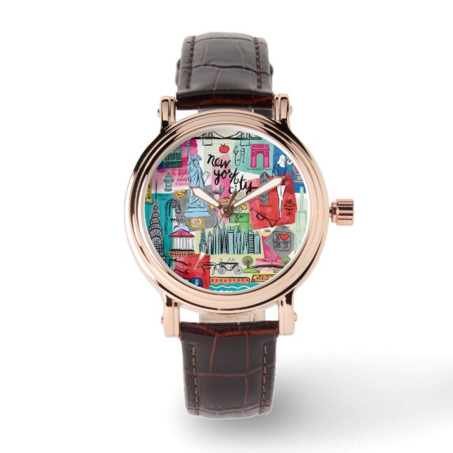 New York City Armbanduhr (Vorderseite)