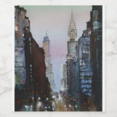 New York City Art Weinetikett (Einzelnes Label)