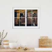 New York City Artificial Window View Poster (Küche)