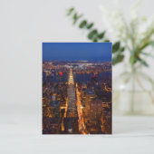 New York City at dusk - Crysler Bulding  Postkarte (Stehend Vorderseite)