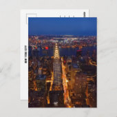 New York City at dusk - Crysler Bulding  Postkarte (Vorne/Hinten)