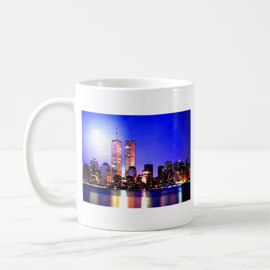 New York City at Night Kaffeetasse (Links)