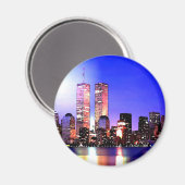 New York City at Night Magnet (Vorderseite/Rückseite)