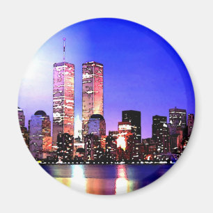 New York City at Night Magnet