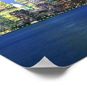 New York City at Night Poster (Ecke)