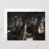 New York City at Night Postkarte (Vorne/Hinten)