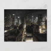 New York City at Night Postkarte (Vorderseite)