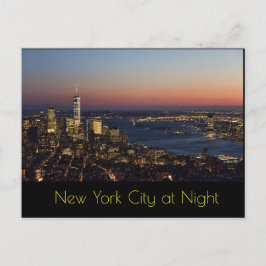 New York City at Night Postkarte