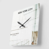 New York City Ballet Quadratische Wanduhr (Winkel)