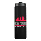 New York City Beautiful Skyline Thermosbecher (Vorderseite)