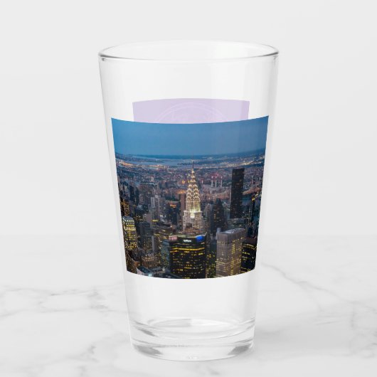 New York City Beer Pint Glass Tumbler (Rückseite)