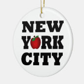 New York City (Big Apple) Keramik Ornament (Links)
