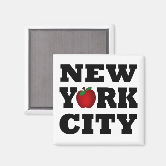 New York City (Big Apple) Magnet (Vorderseite/Rückseite)