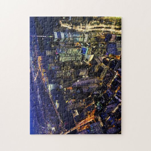 New York City Big Apple Night Creative Puzzle (Vertikal)