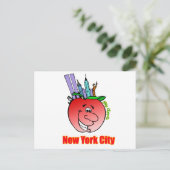 New York City Big Apple Postkarte (Stehend Vorderseite)