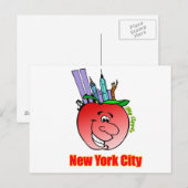 New York City Big Apple Postkarte (Vorne/Hinten)