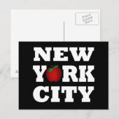 New York City (Big Apple) Postkarte (Vorne/Hinten)