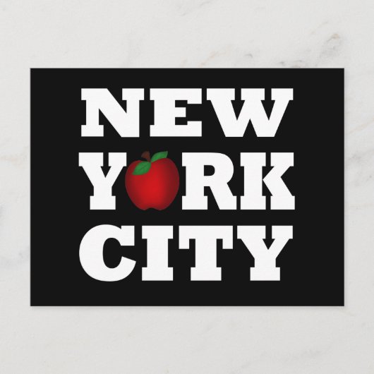 New York City (Big Apple) Postkarte (Vorderseite)