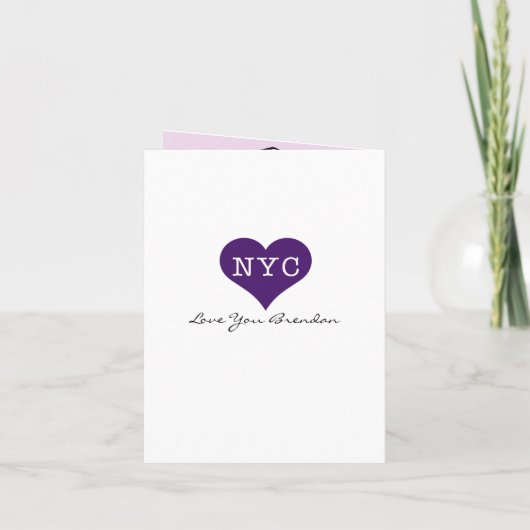 New York City Birthday Passport Einladung (Rückseite)