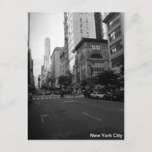 New York City Black and White Postkarte