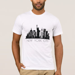 New York City Black and White Silhouette T-Shirt