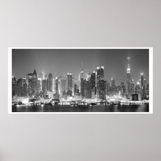 New York City Black & White Foto Poster (Vorne)