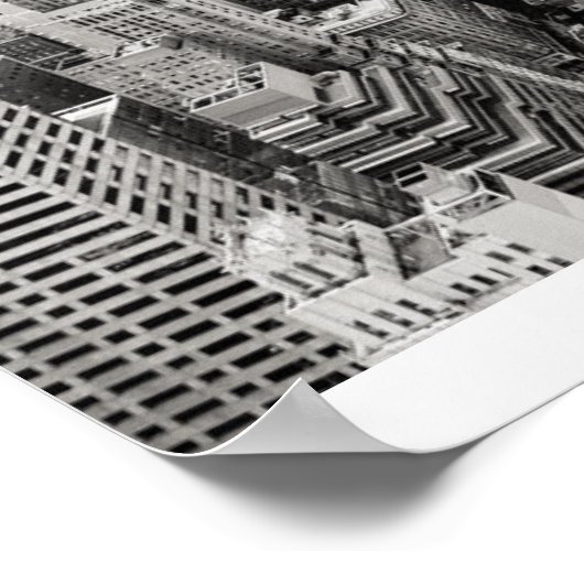 New York City Black & White Poster (Ecke)