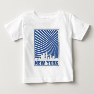 New York City Blau Baby T-shirt