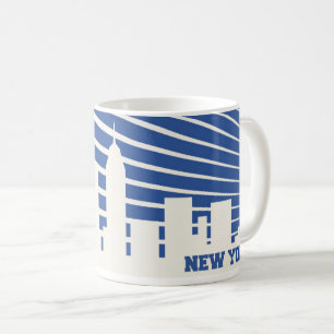 New York City Blau Kaffeetasse