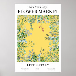 New York City Blume Market Little Italy Poster