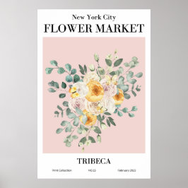 New York City Blume Market TRIBECA Poster