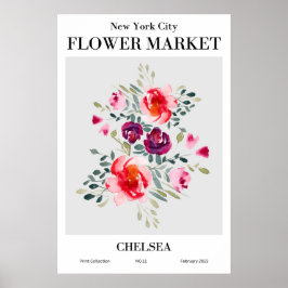 New York City Blumen Market Chelsea Poster