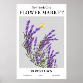 New York City Blumen Market Downtown Poster