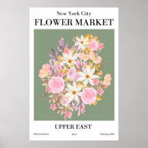 New York City Blumen Market Upper East Poster