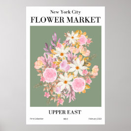 New York City Blumen Market Upper East Poster