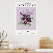 New York City Blumen Market Upper West Poster (Küche)