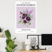 New York City Blumen Market Upper West Poster (Heimbüro)