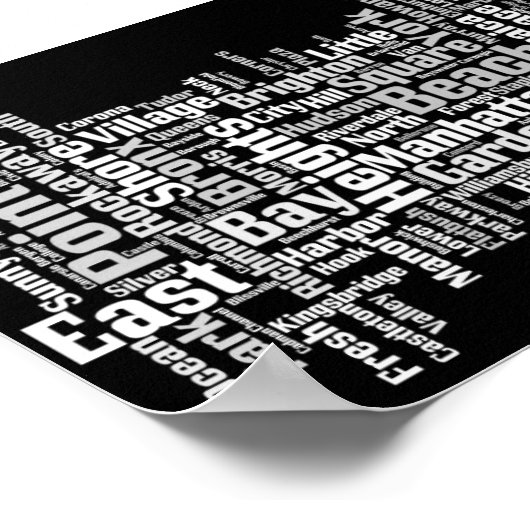 New York City Boroughs Poster (Ecke)