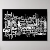 New York City Boroughs Poster (Vorne)