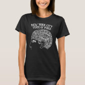 New York City Brain Head Design T-Shirt (Vorderseite)