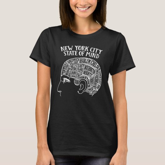 New York City Brain Head Design T-Shirt (Vorderseite)