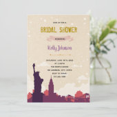 New York City Brautparty Bacheloretteindringung Dankeskarte (Stehend Vorderseite)